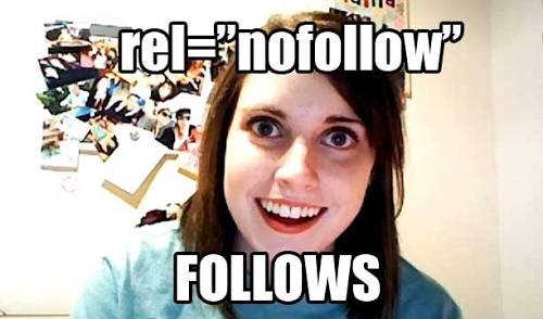 Rel=Nofollow SEO Meme