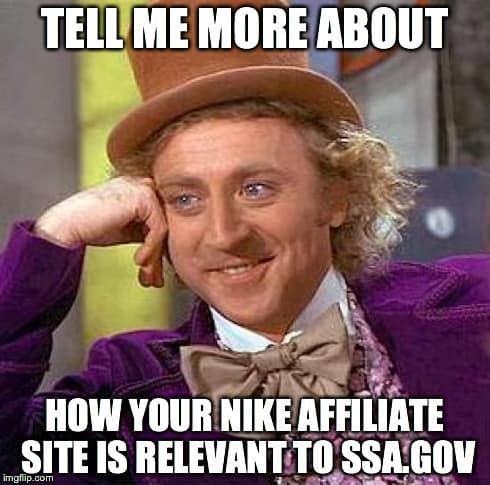  affiliate site SEO Meme