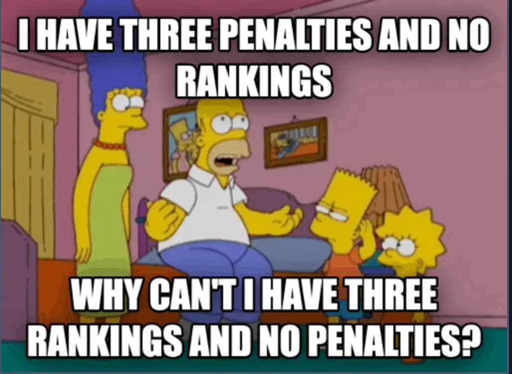 penalties SEO Meme