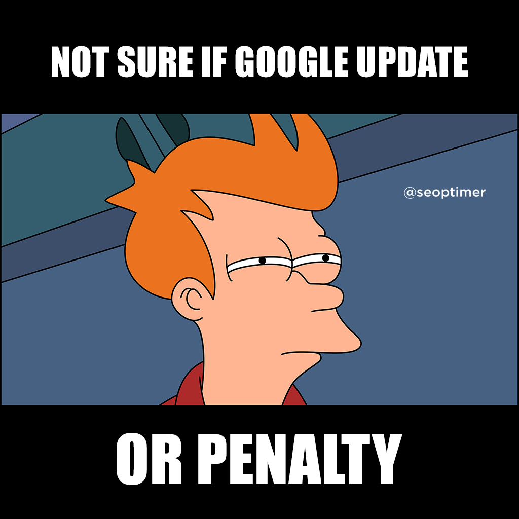 update penalty SEO Meme