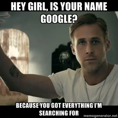 pickup line SEO Meme