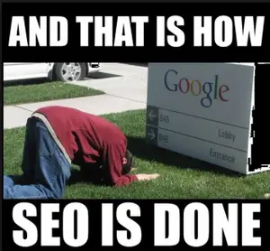 bowing SEO Meme