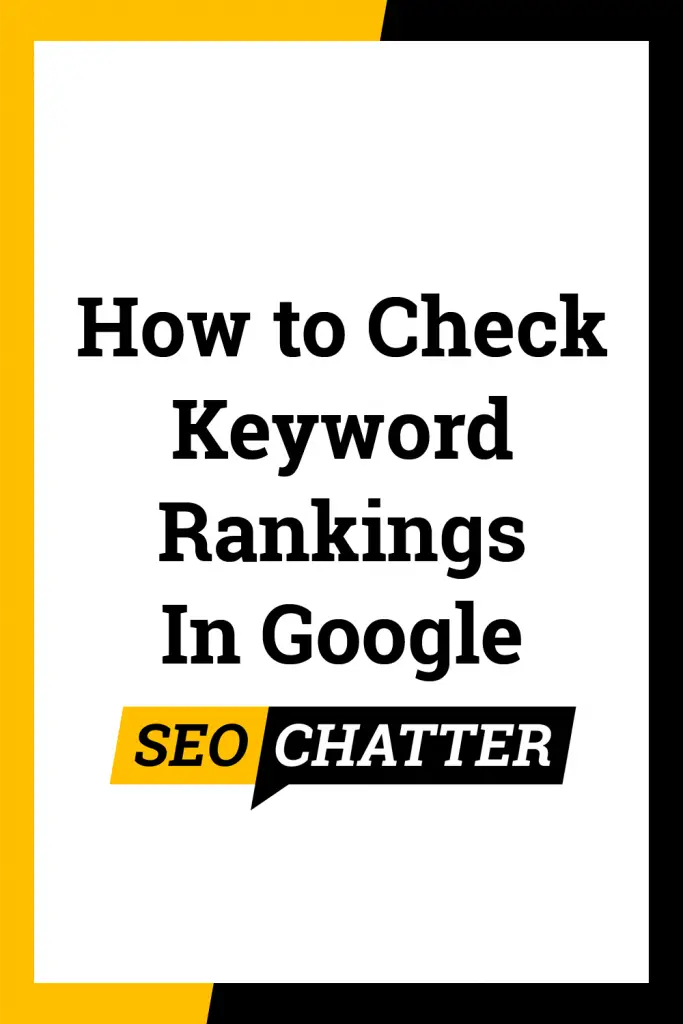 How to check keyword ranking in Google