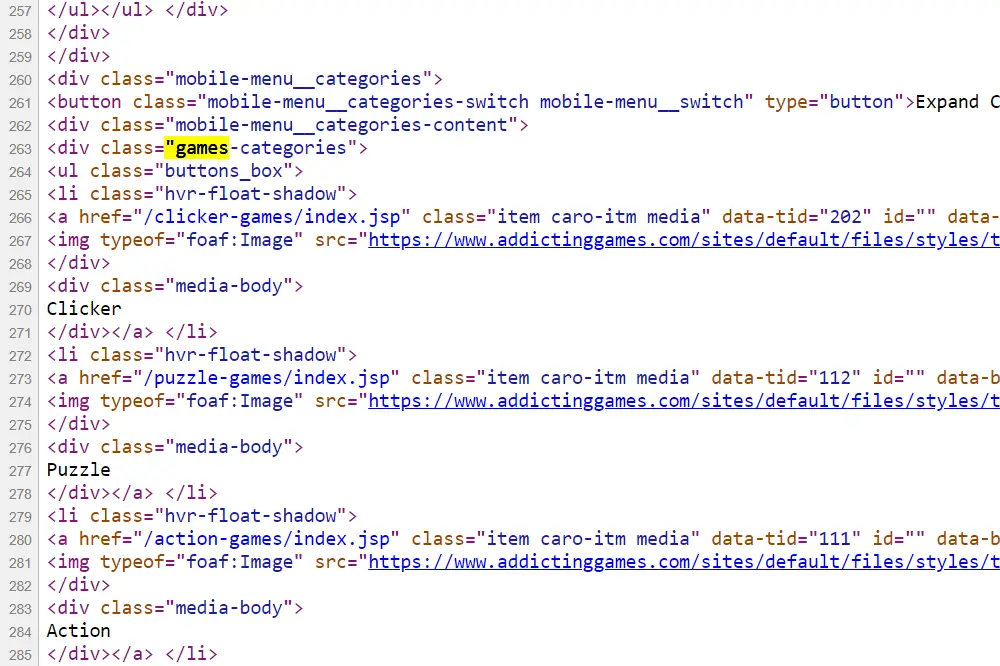 how to add keywords in html website