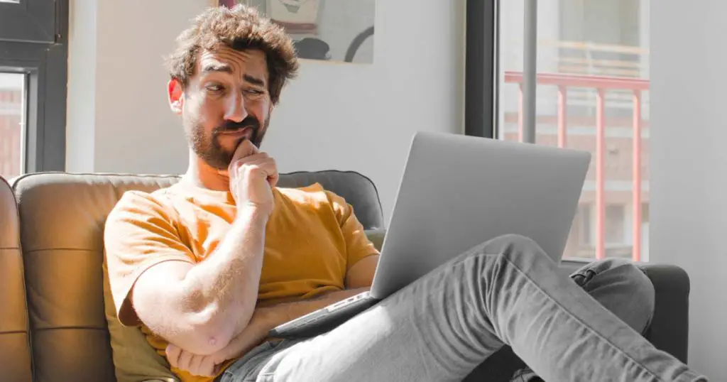 Man with laptop wondering how important are blogs are to SEO Man with laptop wondering how important are blogs are to SEO