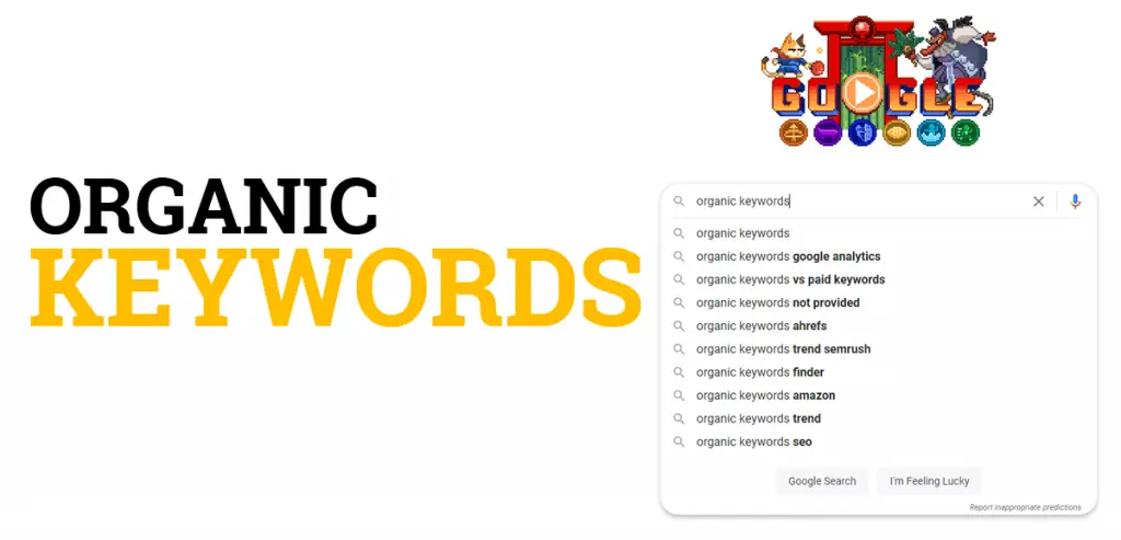 What are organic keywords