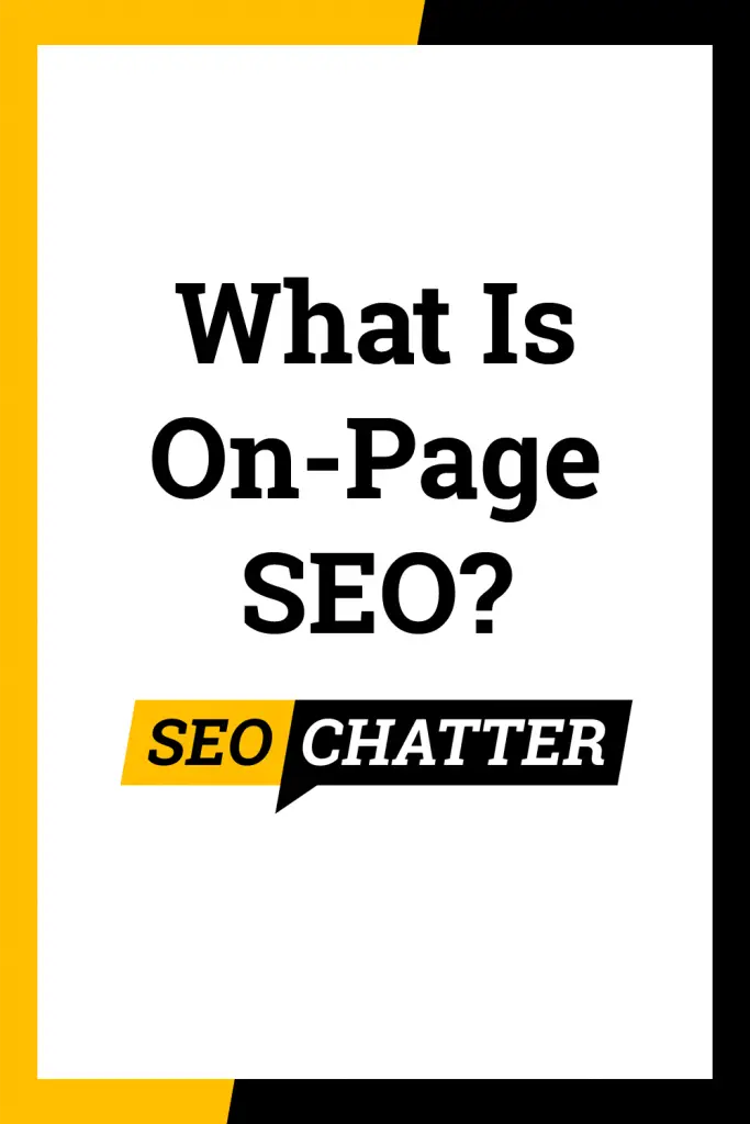 What is on-page optimization