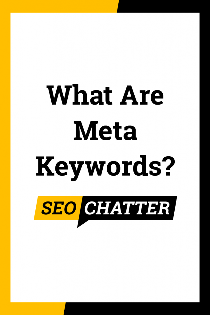 What are meta keywords in SEO