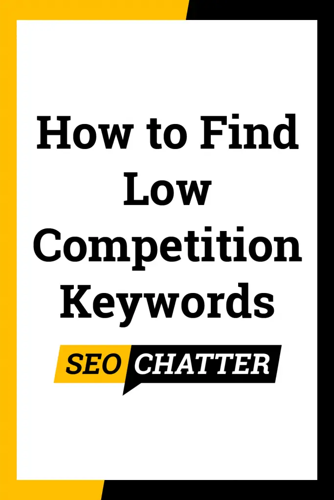 Finding low competition keywords