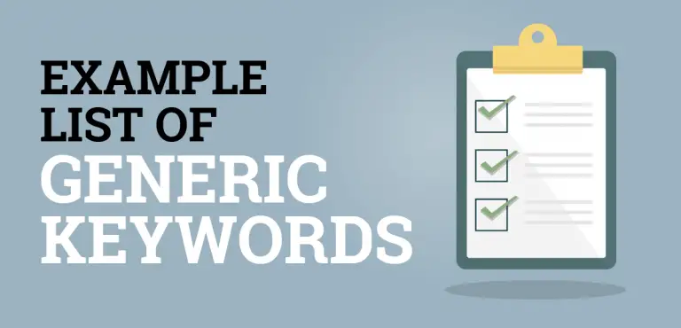 What Is Generic Keywords