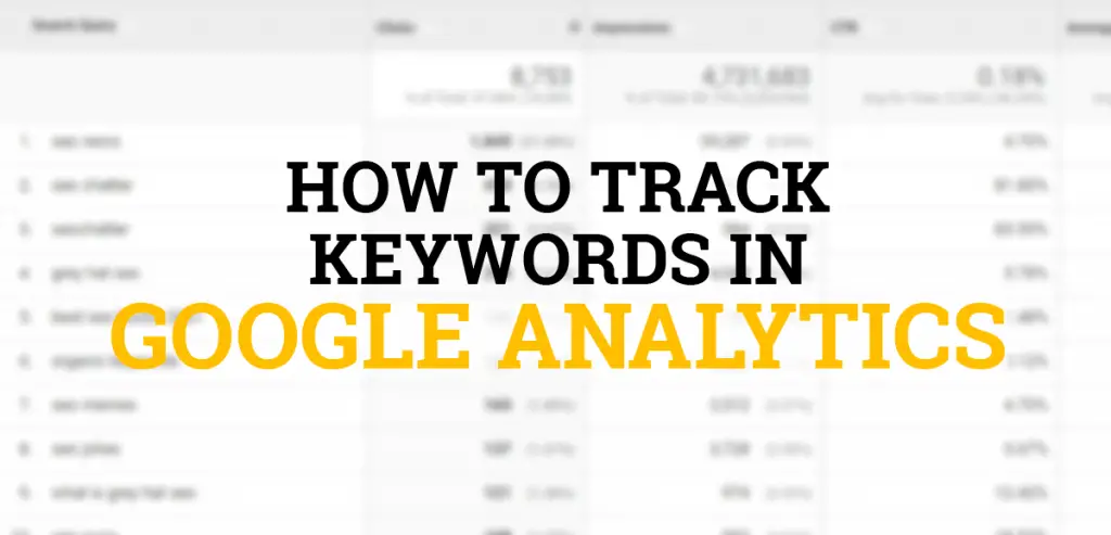 How to Track Keywords In Google Analytics