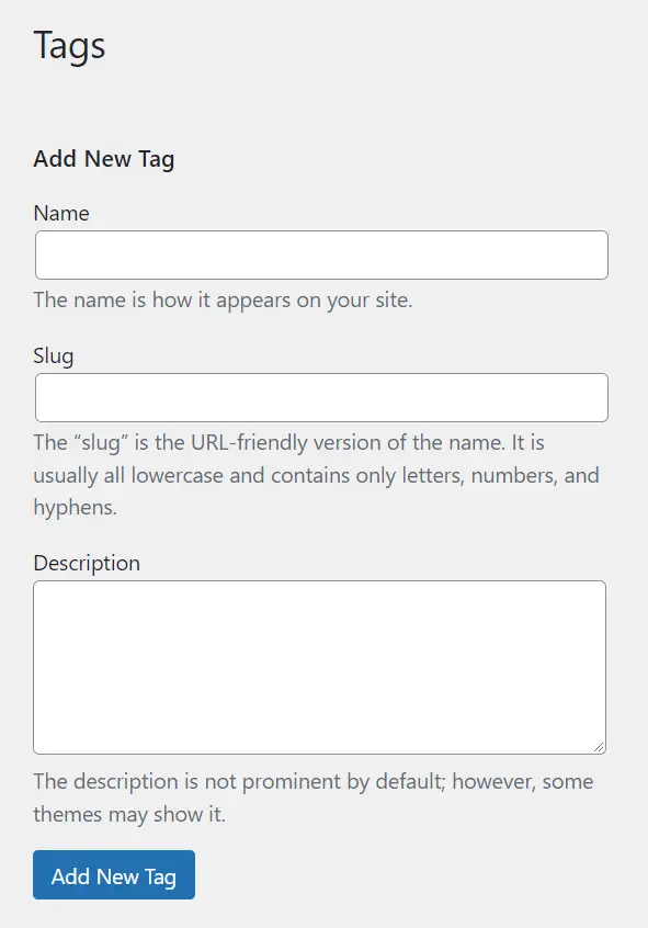 WordPress tags and SEO