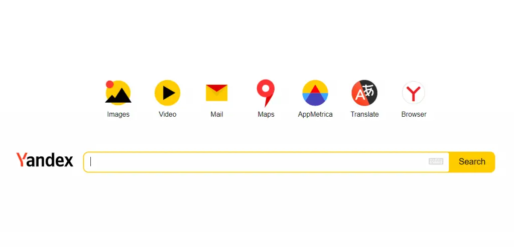 #5 Yandex Search Engine