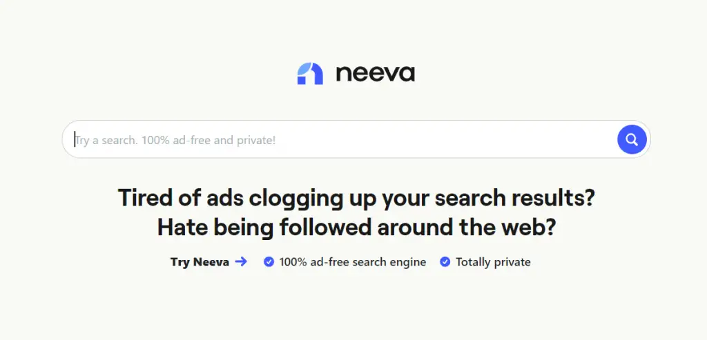 #1 Neeva Google search alternatives