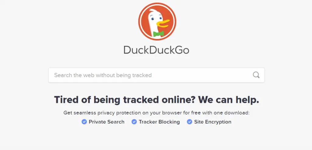 #4 DuckDuckGo search engine 