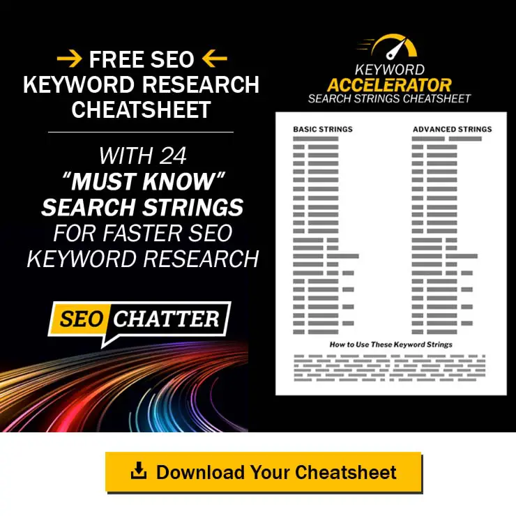 Download the SEO Keyword Research Cheatsheet