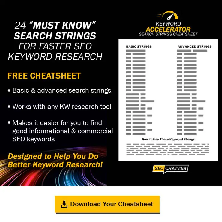 Download the SEO keyword research cheat sheet