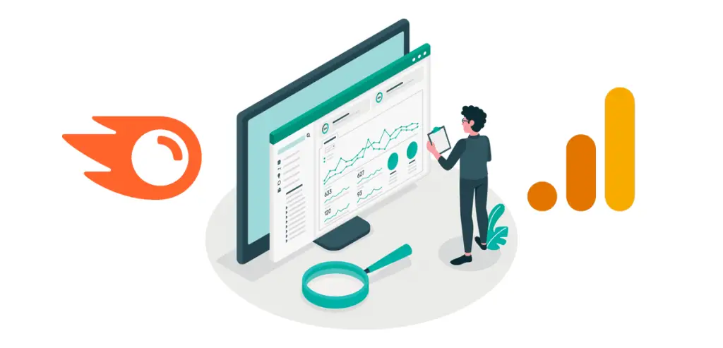 Google Analytics vs Semrush Data