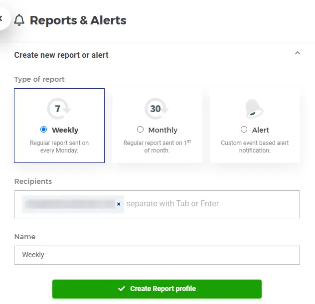 SERPWatcher Reports and Alerts