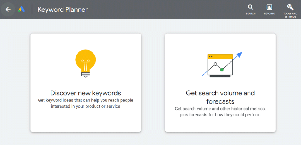 Free Google SEO Tools: Keyword Planner