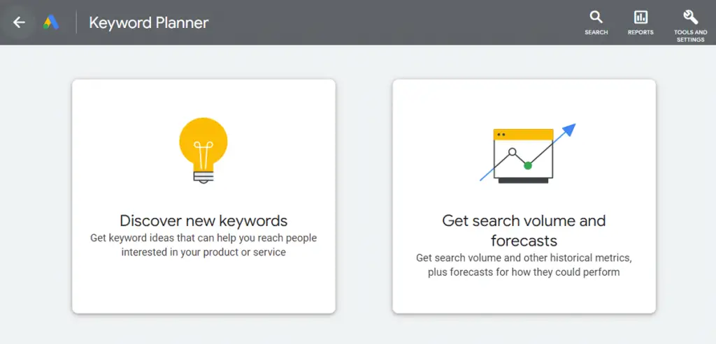 Free Google SEO Tools: Keyword Planner