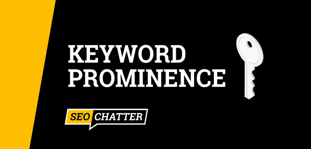 Keyword Prominence