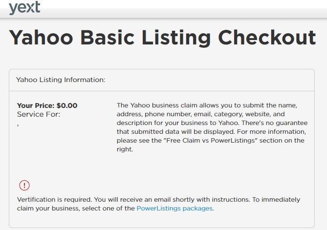 Yahoo Listing Site