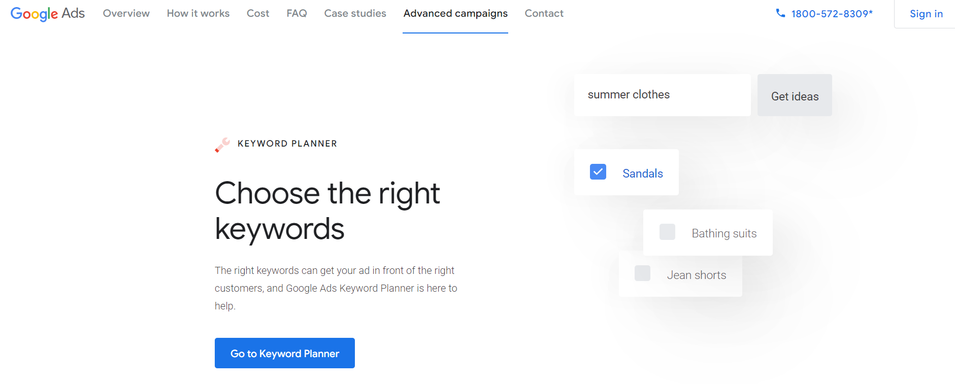 Google Keyword Planner