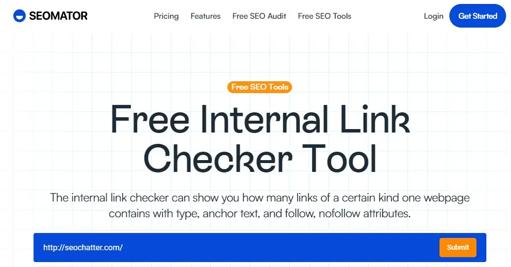 SEOMater Internal Link Checker Tool