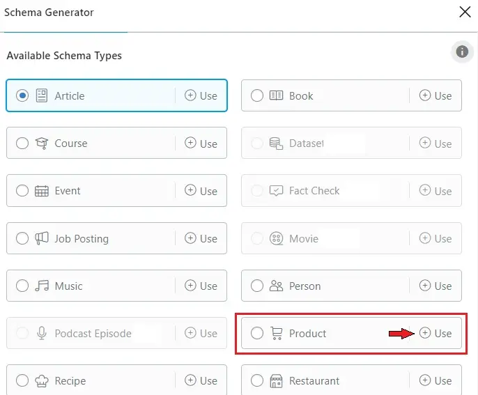 Select Your Schema Type