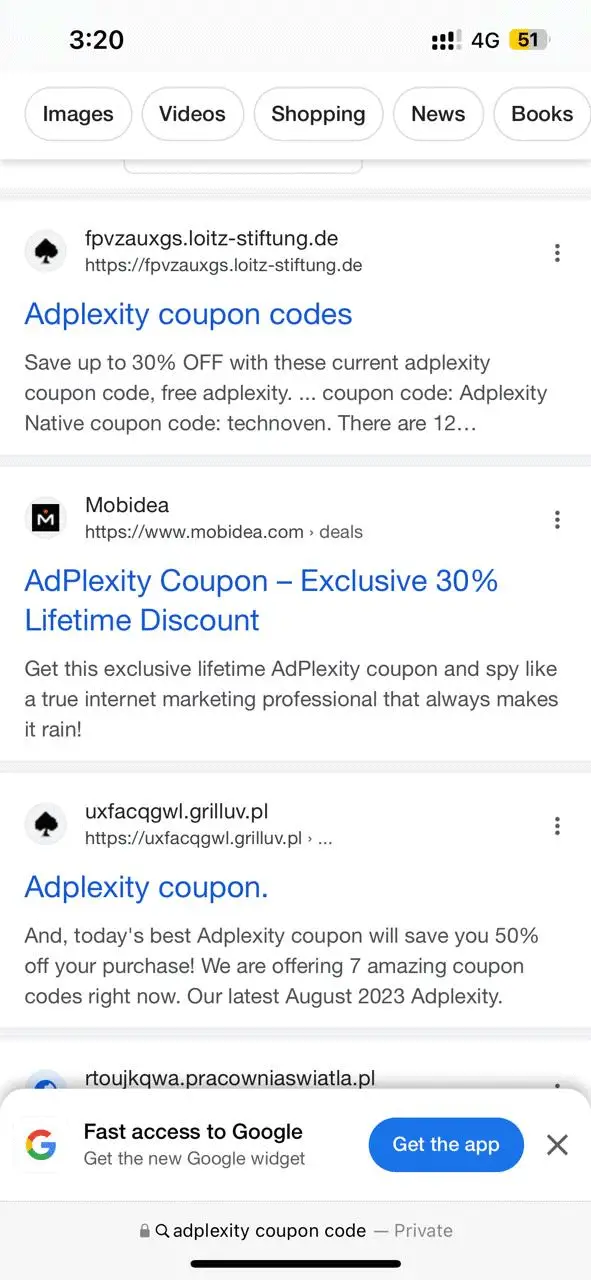 Jitendra Vaswani post on X screenshot of spam sites ranking on Google after HCU