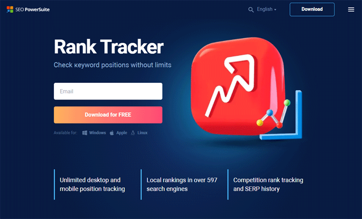 SEO Powersuite rank tracker tool