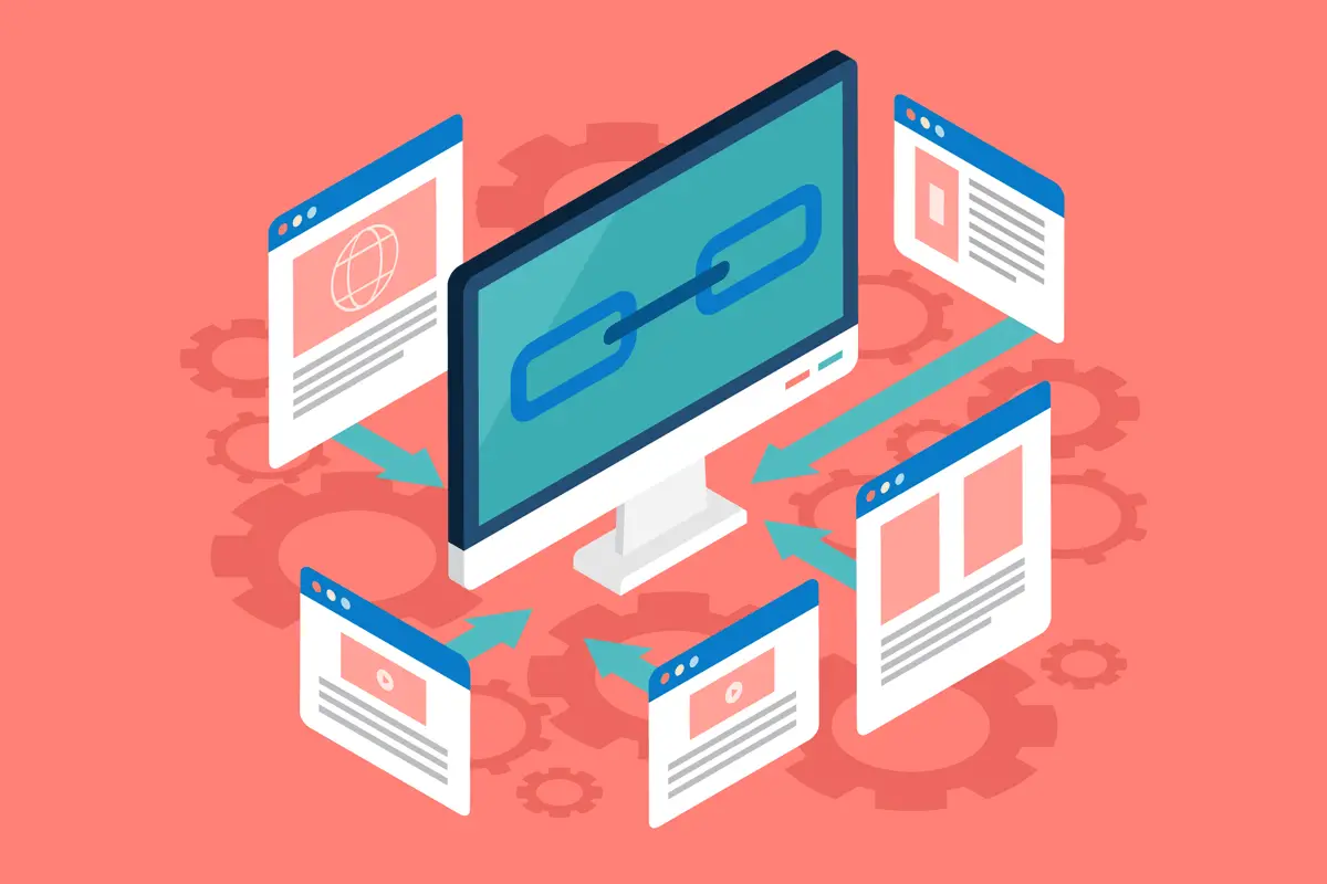 high quality interconnected websites representing the meaning of quality backlinks