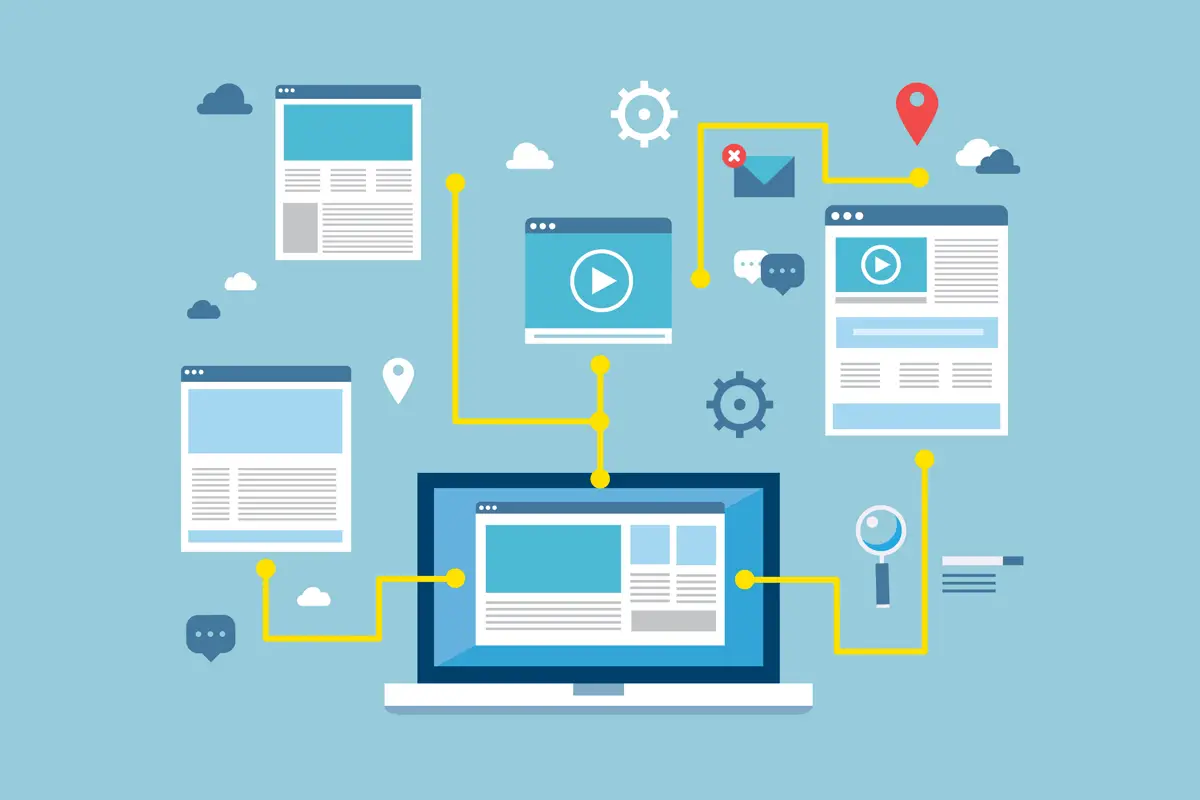 automated link building process illustration